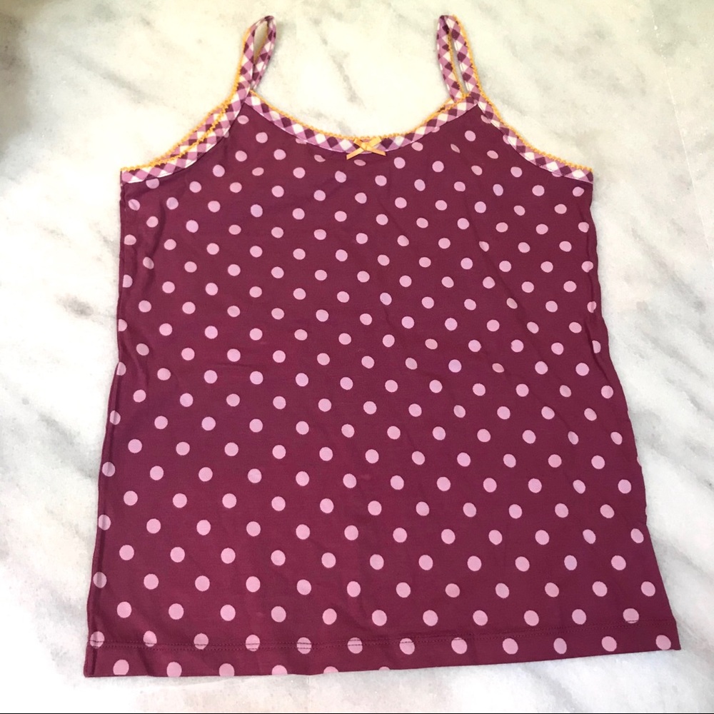matilda jane • fuchsia purple polka dot tank 12
